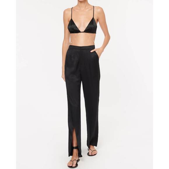 NEW CAMI NYC amelie twill pant in black - Picture 4 of 5